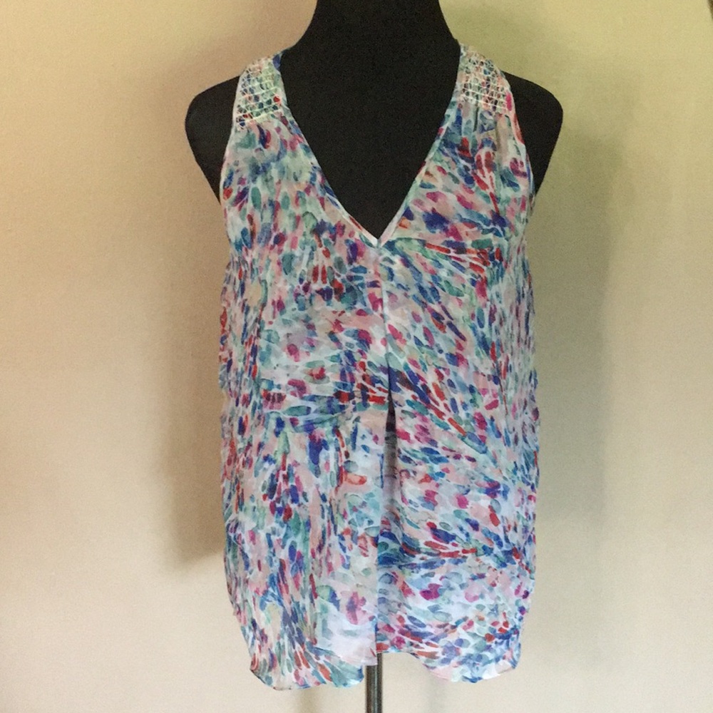 Sleeveless VNeck Top by paradigma sz S
